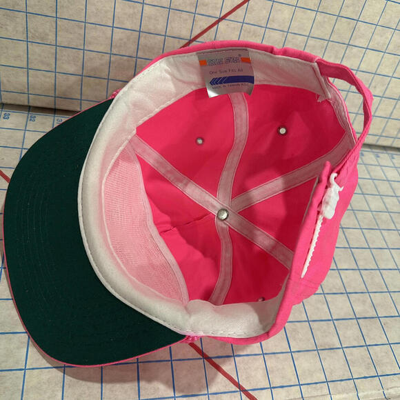 Vintage EchoStar Hat Pink Neon Cap Adjustable EchoStar - Picture 7 of 10